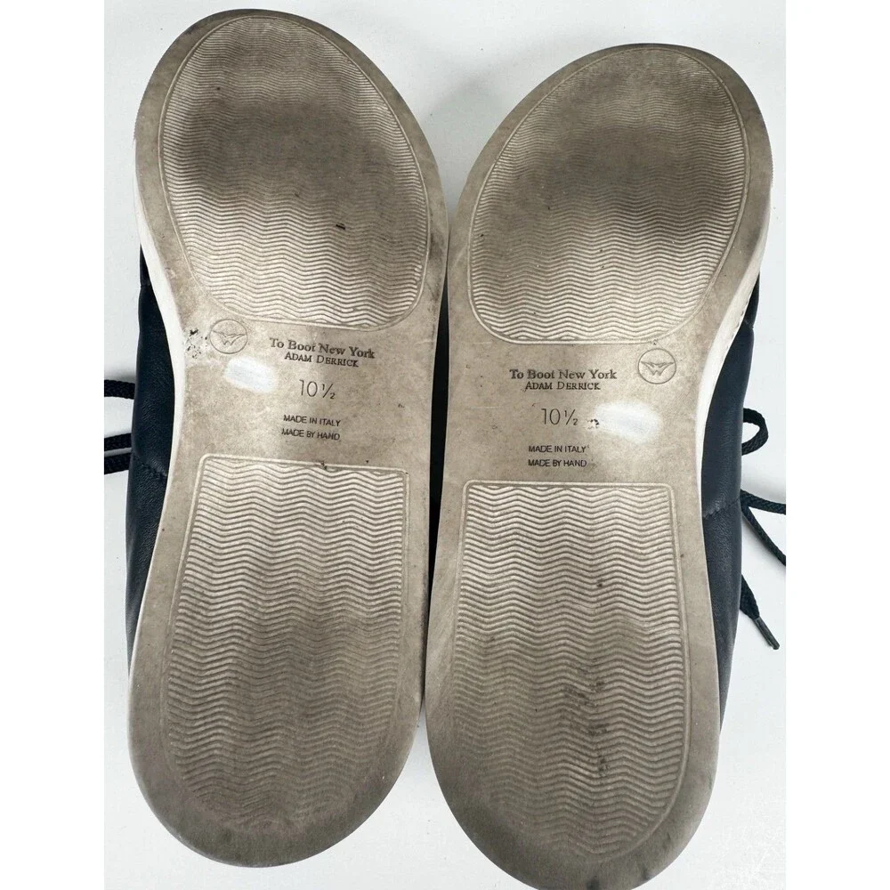 To Boot New York Dark Navy Leather Colton Lace Up Men's Sneakers Size US 10.5